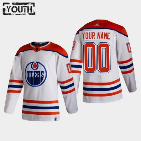 Edmonton Oilers Custom 2020-21 Reverse Retro Authentic Shirt - Kinderen